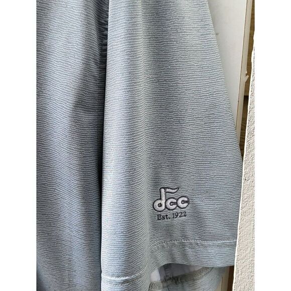 FootJoy Golf Polo Men Sz L Striped Blue Embroidered DCC‎ Athleisure - Picture 3 of 8